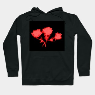 RED GLASS ROSES Hoodie